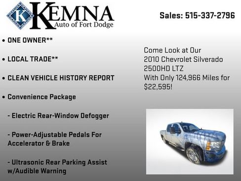 Used 2010 Chevrolet Silverado 2500 LTZ w/ Convenience Package image 5