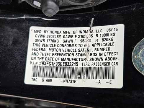 Used 2016 Honda Civic Touring image 24