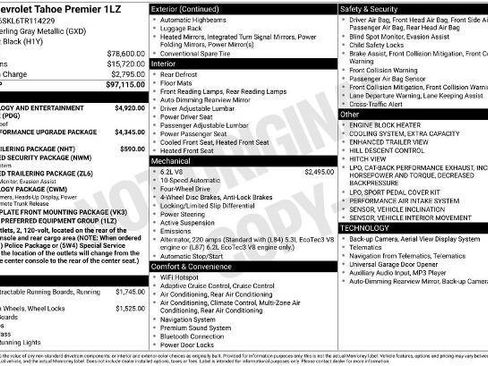 New 2026 Chevrolet Tahoe Premier AWD/4WD image 35