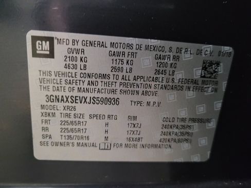 Used 2018 Chevrolet Equinox LT AWD/4WD image 33
