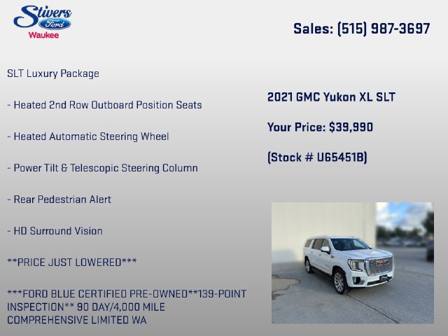Used 2021 GMC Yukon XL SLT w/ SLT Premium Package AWD/4WD image 28