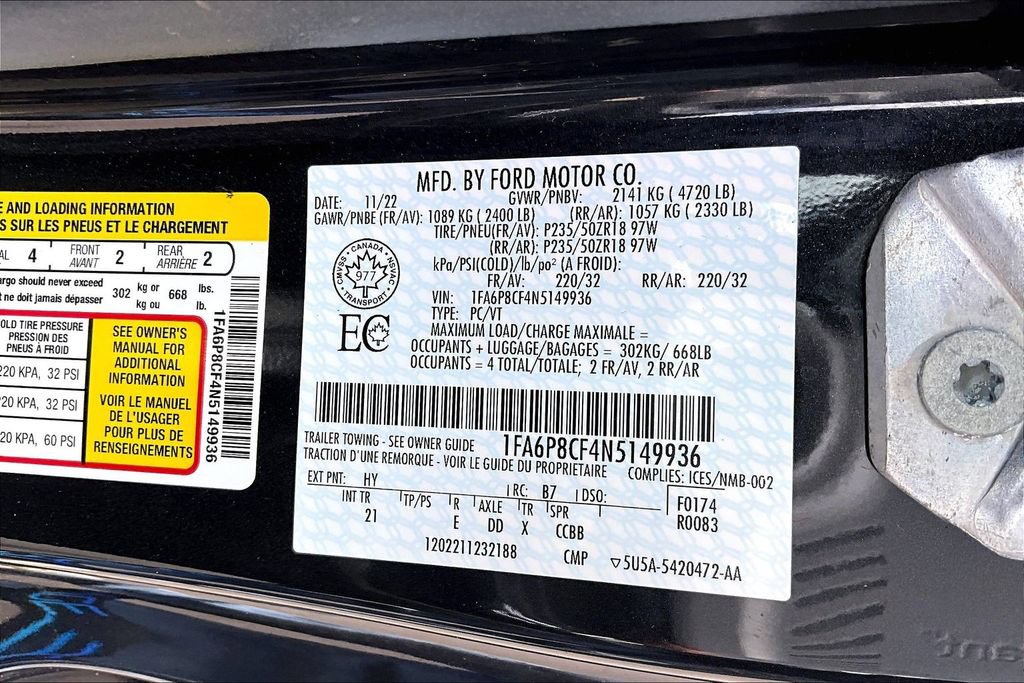 Used 2022 Ford Mustang GT RWD image 34