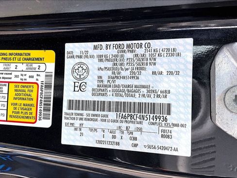 Used 2022 Ford Mustang GT RWD image 34