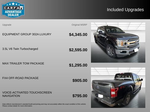 Used 2019 Ford F150 XLT w/ Equipment Group 302A Luxury AWD/4WD image 3