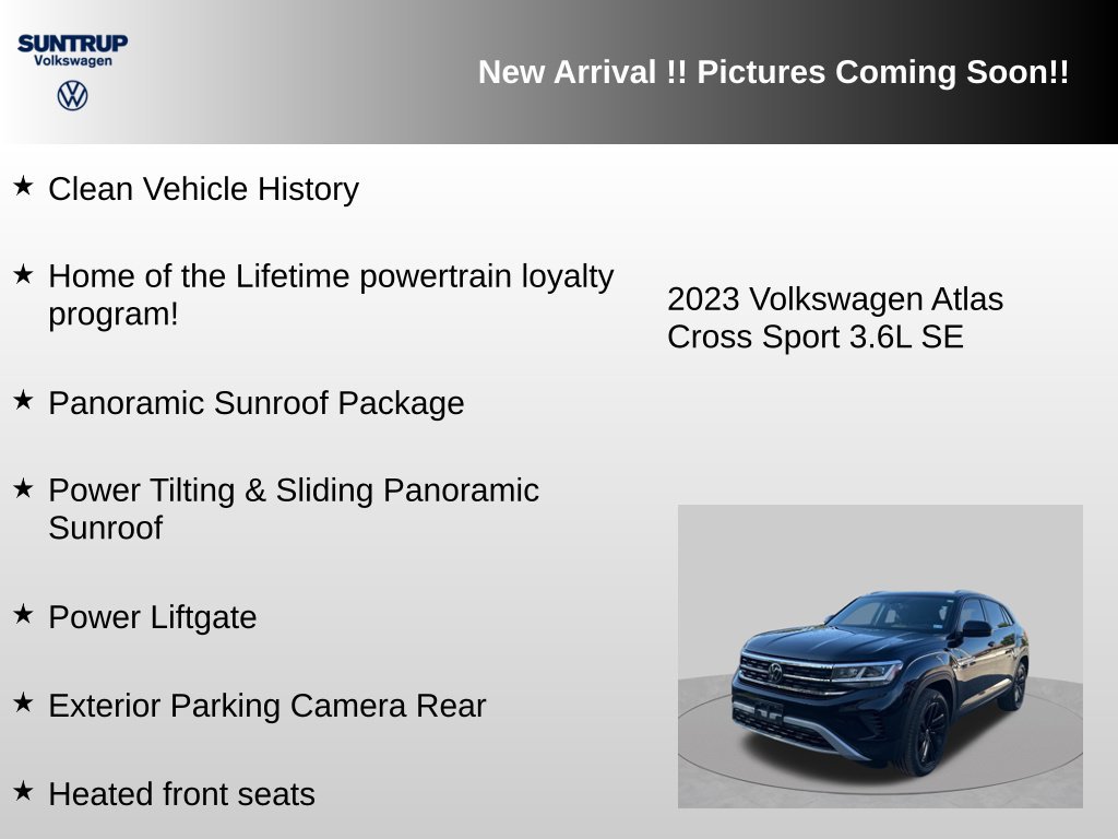 Used 2023 Volkswagen Atlas Cross Sport SE w/ Panoramic Sunroof Package FWD image 6