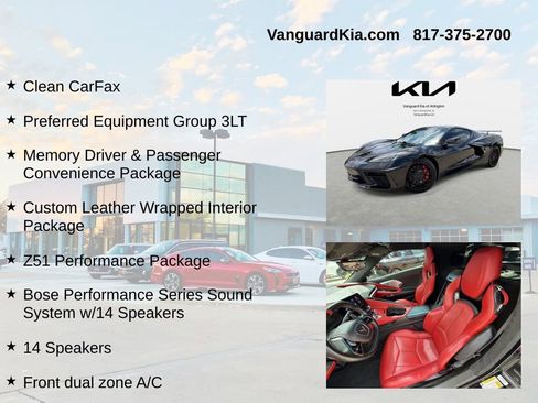 Used 2023 Chevrolet Corvette Stingray Premium Cpe w/ Z51 Performance Package RWD image 6