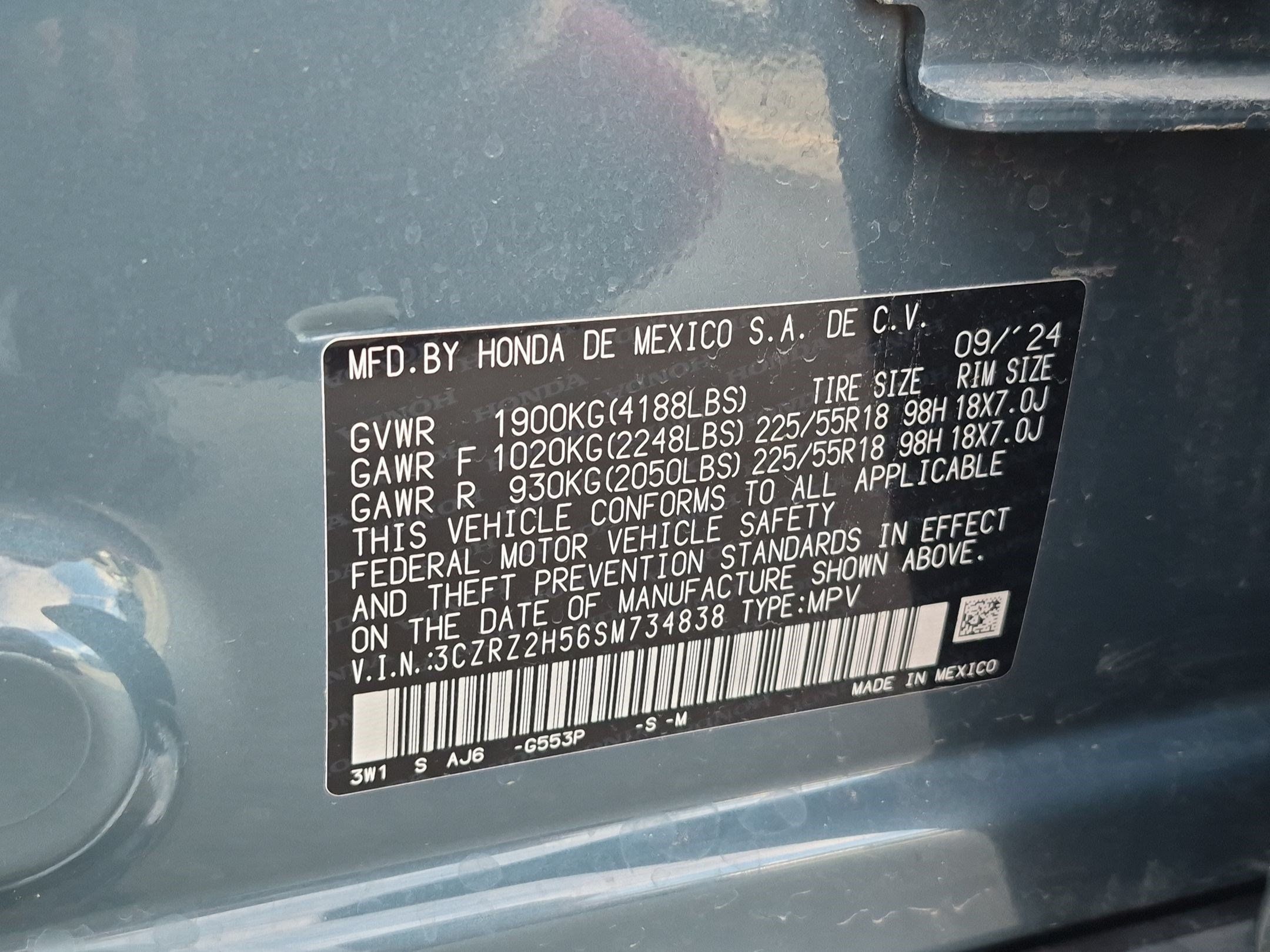 Certified 2025 Honda HR-V Sport image 33