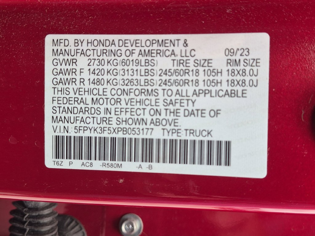 Used 2023 Honda Ridgeline RTL image 32