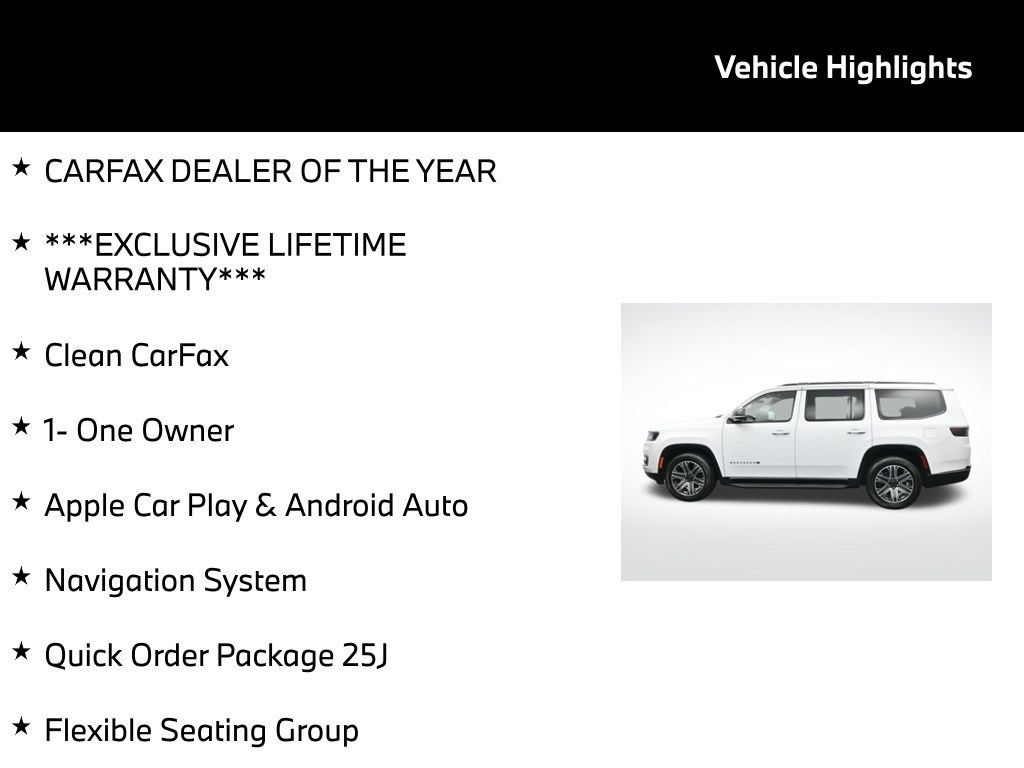 Used 2024 Jeep Wagoneer Series II w/ Flexible Seating Group RWD image 5