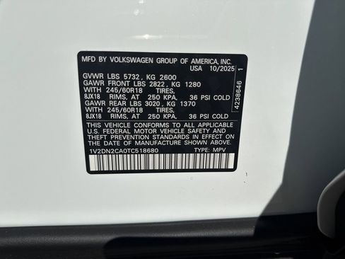 New 2026 Volkswagen Atlas SE FWD image 28