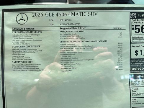 New 2026 Mercedes-Benz GLE 450e 4MATIC image 17