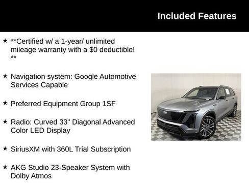 Certified 2026 Cadillac Vistiq Sport w/ LPO, Floor Liner Package AWD/4WD image 4