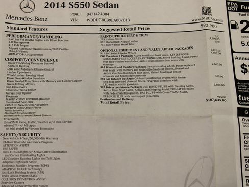 Used 2014 Mercedes-Benz S 550 Sedan image 95