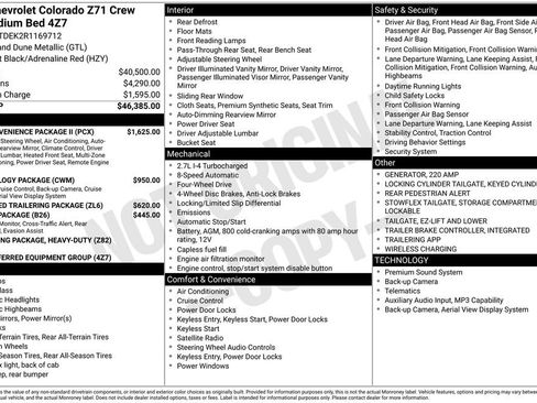 Used 2024 Chevrolet Colorado Z71 w/ Z71 Convenience Package 2 AWD/4WD image 12
