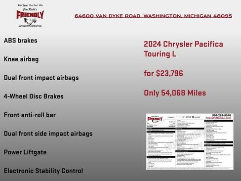 Used 2024 Chrysler Pacifica Touring-L FWD image 6