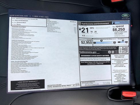 New 2026 Land Rover Range Rover Velar Dynamic SE image 12