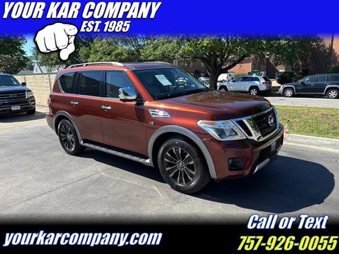 Used 2018 Nissan Armada Platinum w/ Captain Seat Package AWD/4WD image 1