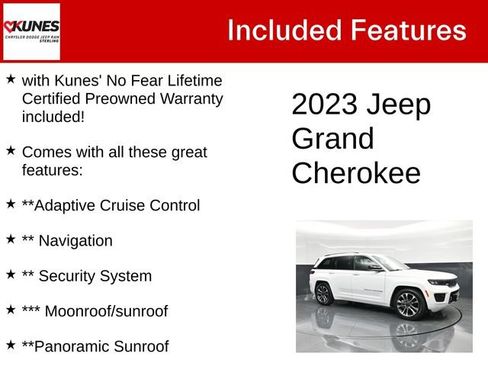 Used 2023 Jeep Grand Cherokee Overland AWD/4WD image 4