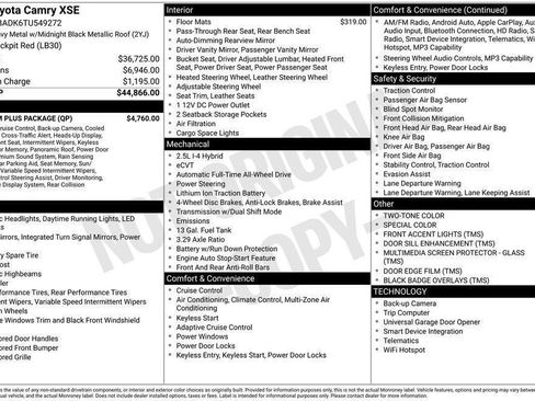 New 2026 Toyota Camry XSE w/ Premium Plus Package image 42