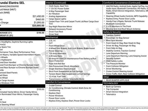 Used 2022 Hyundai Elantra SEL w/ Cargo Package image 19