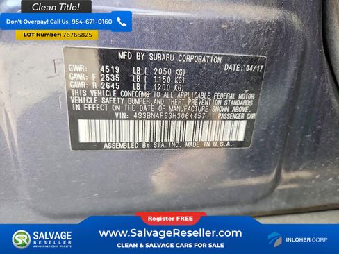 Used 2017 Subaru Legacy 2.5i Premium image 16