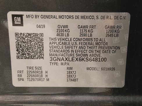 Used 2019 Chevrolet Equinox LT FWD image 33