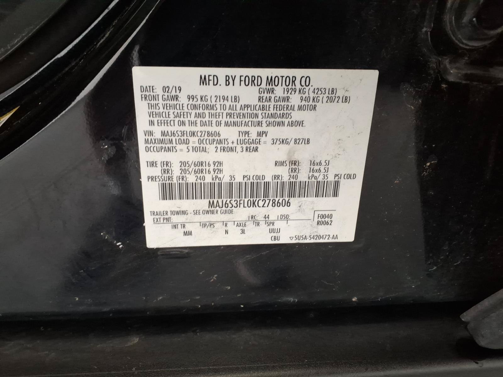 Used 2019 Ford EcoSport S AWD/4WD image 21