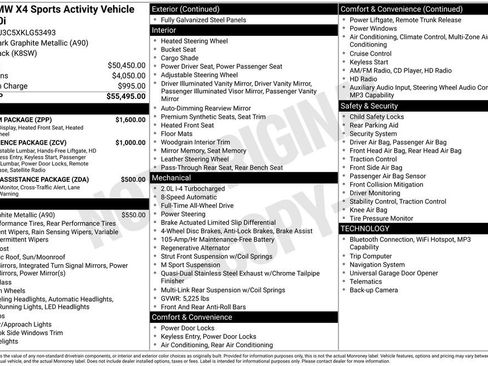 Used 2019 BMW X4 xDrive30i w/ Premium Package image 39