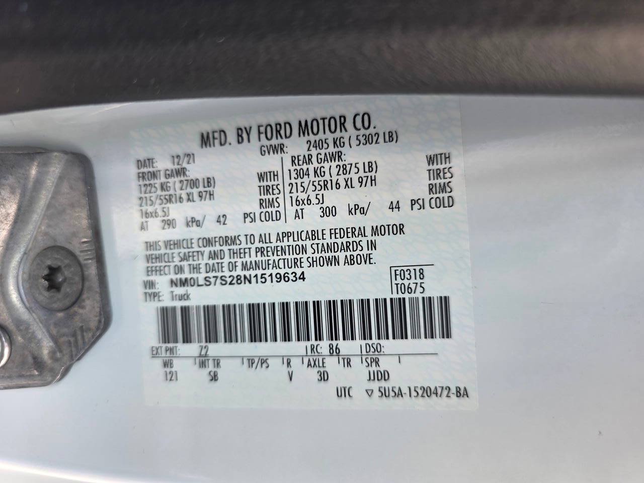 Used 2022 Ford Transit Connect XL FWD image 24