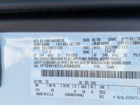 Used 2020 Ford F150 XL w/ XL Power Equipment Group AWD/4WD image 36