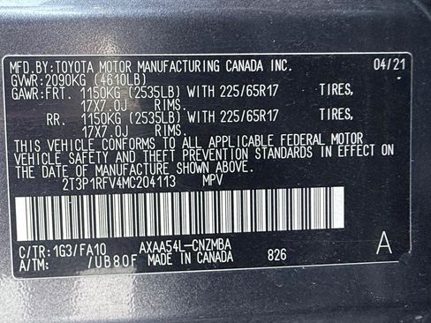 Used 2021 Toyota RAV4 XLE w/ Convenience Package AWD/4WD image 19