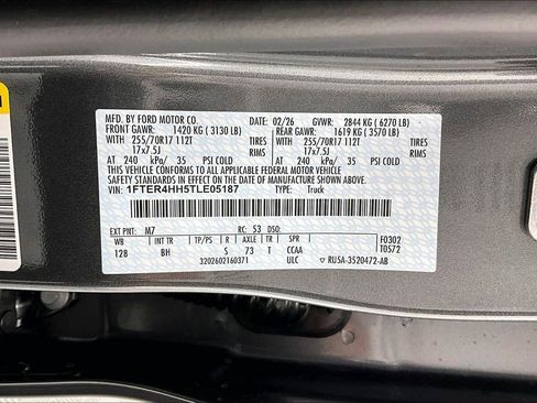New 2026 Ford Ranger XLT w/ Equipment Group 301A High AWD/4WD image 8
