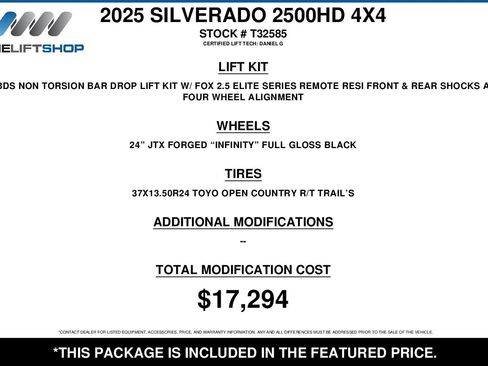 Used 2025 Chevrolet Silverado 2500 LTZ w/ LTZ Plus Package AWD/4WD image 2