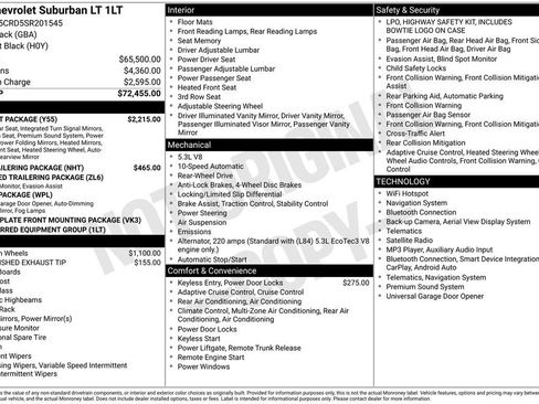 Used 2025 Chevrolet Suburban LT w/ Comfort Package RWD image 11