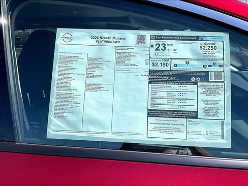 New 2026 Nissan Murano Platinum w/ Cargo Package image 13