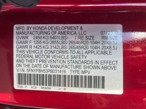 Used 2023 Honda Passport EX-L image 16