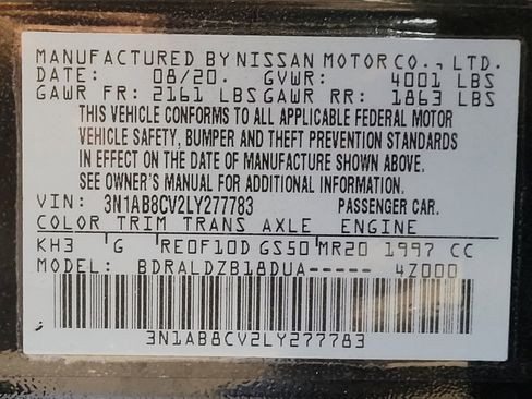 Used 2020 Nissan Sentra SV w/ Electronics Package FWD image 33