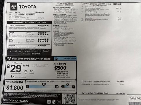 New 2025 Toyota RAV4 XLE image 25