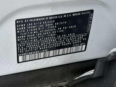 Certified 2025 Volkswagen Tiguan S AWD/4WD image 31
