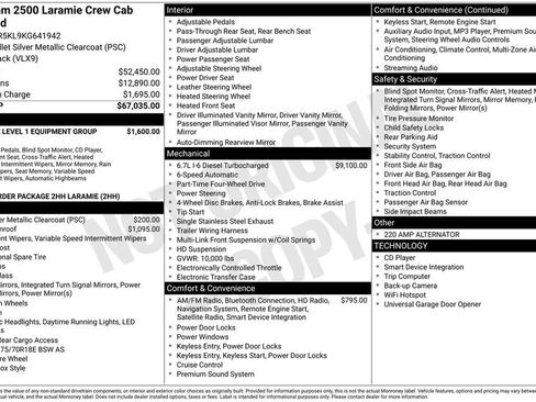 Used 2019 RAM 2500 Laramie image 3