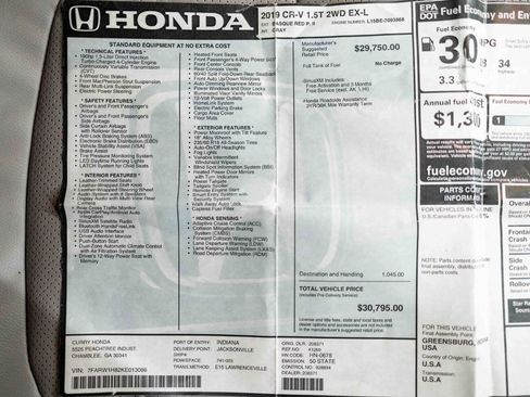 Used 2019 Honda CR-V EX-L image 74