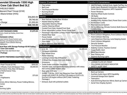 Certified 2020 Chevrolet Silverado 1500 High Country w/ Technology Package image 6