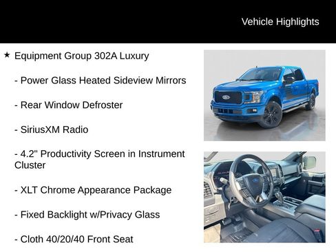 Used 2020 Ford F150 XLT w/ Equipment Group 302A Luxury AWD/4WD image 6