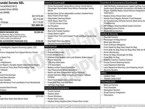 Used 2023 Hyundai Sonata SEL w/ Convenience Package image 16