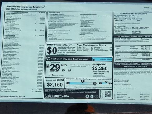 New 2026 BMW 430i xDrive w/ M Sport Package image 2