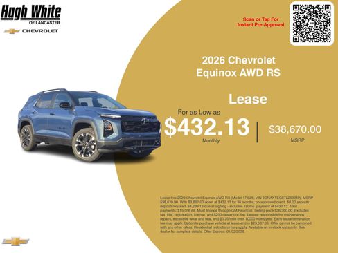 New 2026 Chevrolet Equinox RS w/ Convenience Package III image 3