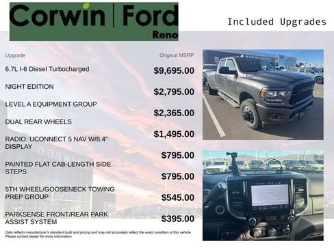 Used 2022 RAM 3500 Big Horn w/ Night Edition image 3