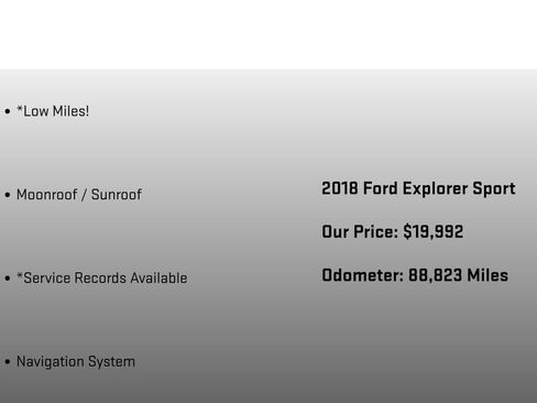 Used 2018 Ford Explorer Sport AWD/4WD image 12