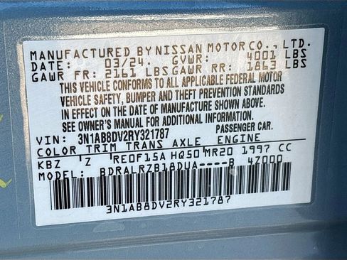 Used 2024 Nissan Sentra SR w/ Trunk Package image 25