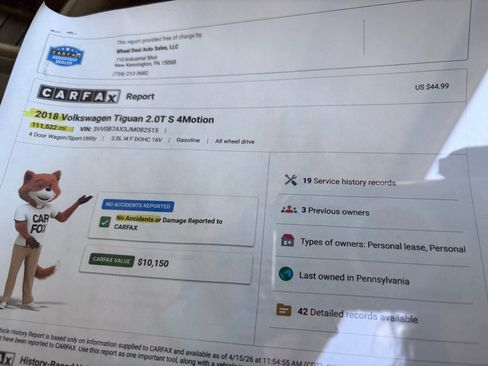 Used 2018 Volkswagen Tiguan S image 28